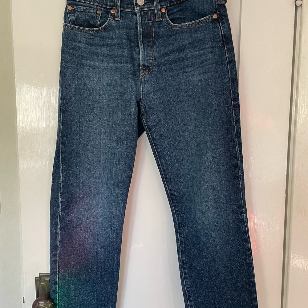 Levi’s Wedgie Straight Blue Denim Jeans